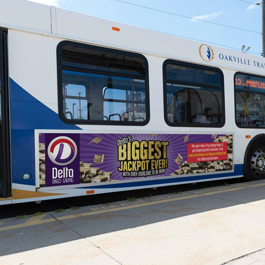 Delta Bingo - Transit Advertising